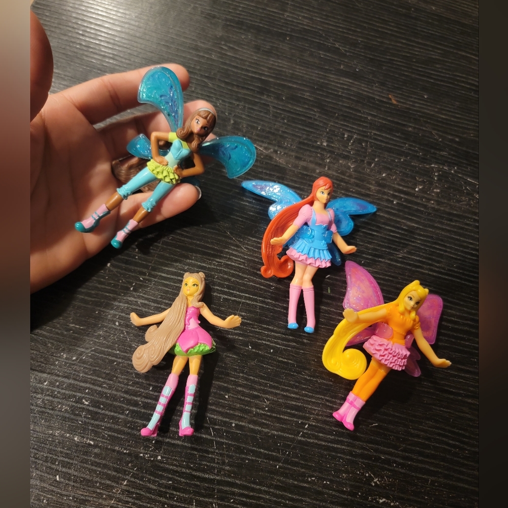 Winx Club fairy McDonalds mini dolls lot of 4